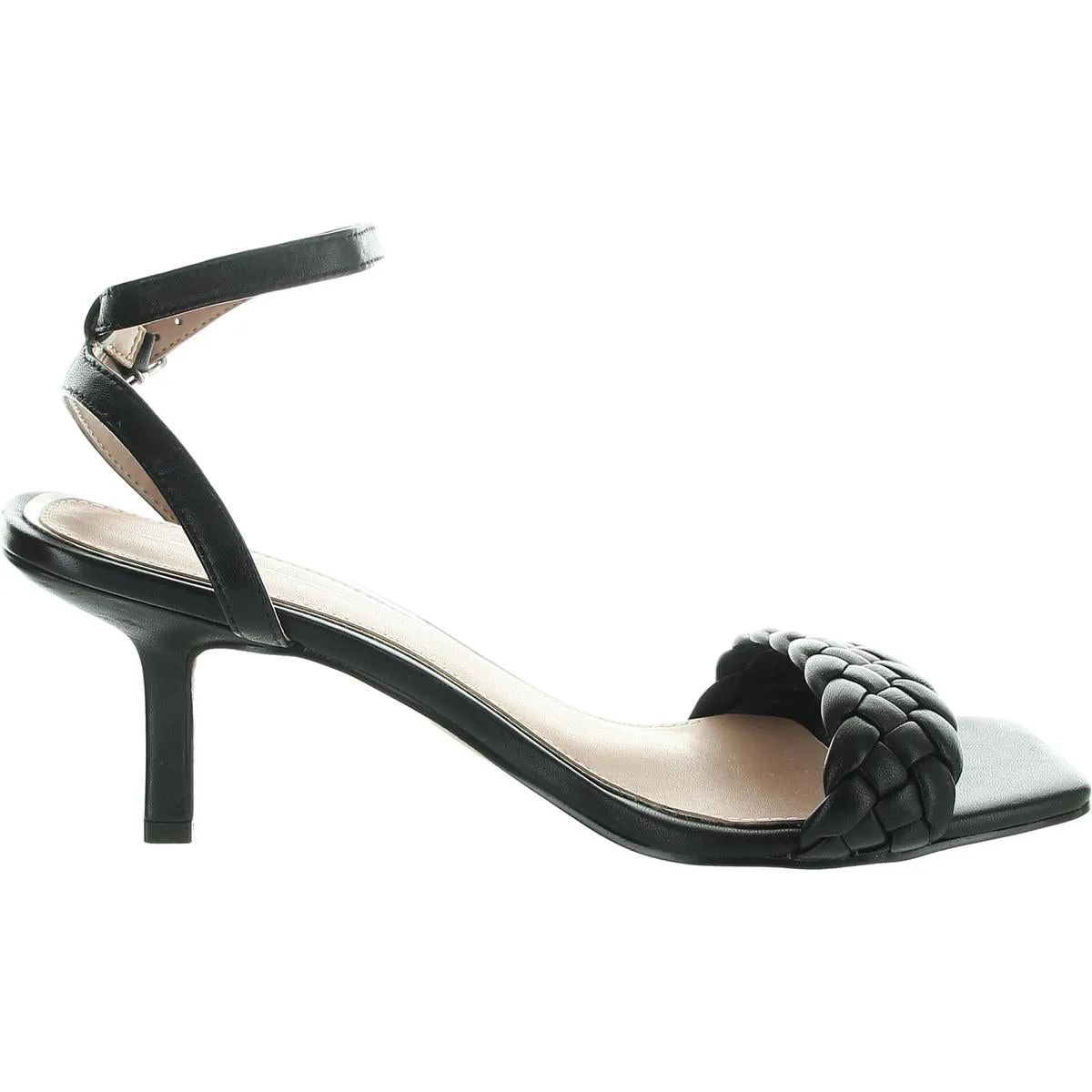 Womens Buckle Leather Heels