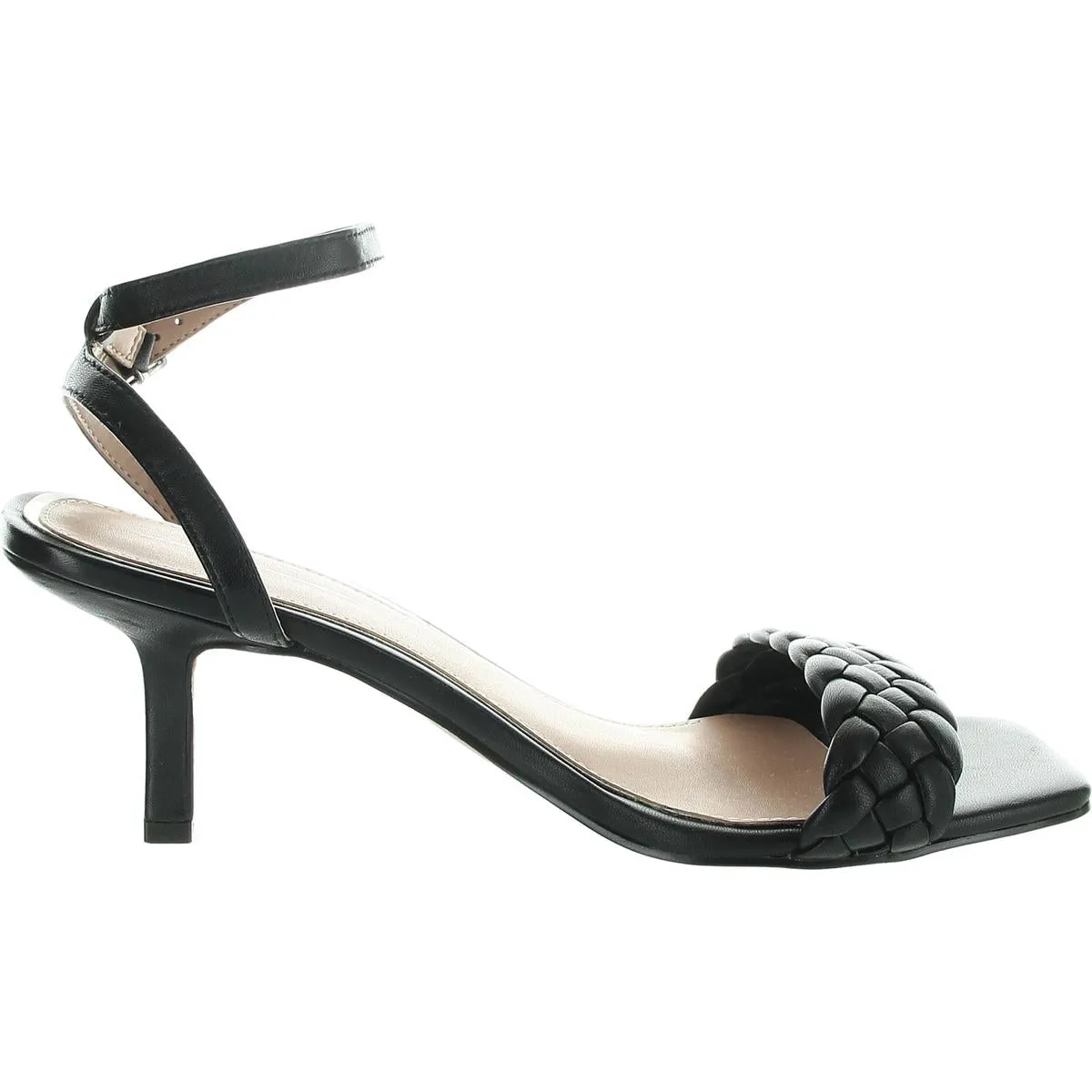 Womens Buckle Leather Heels