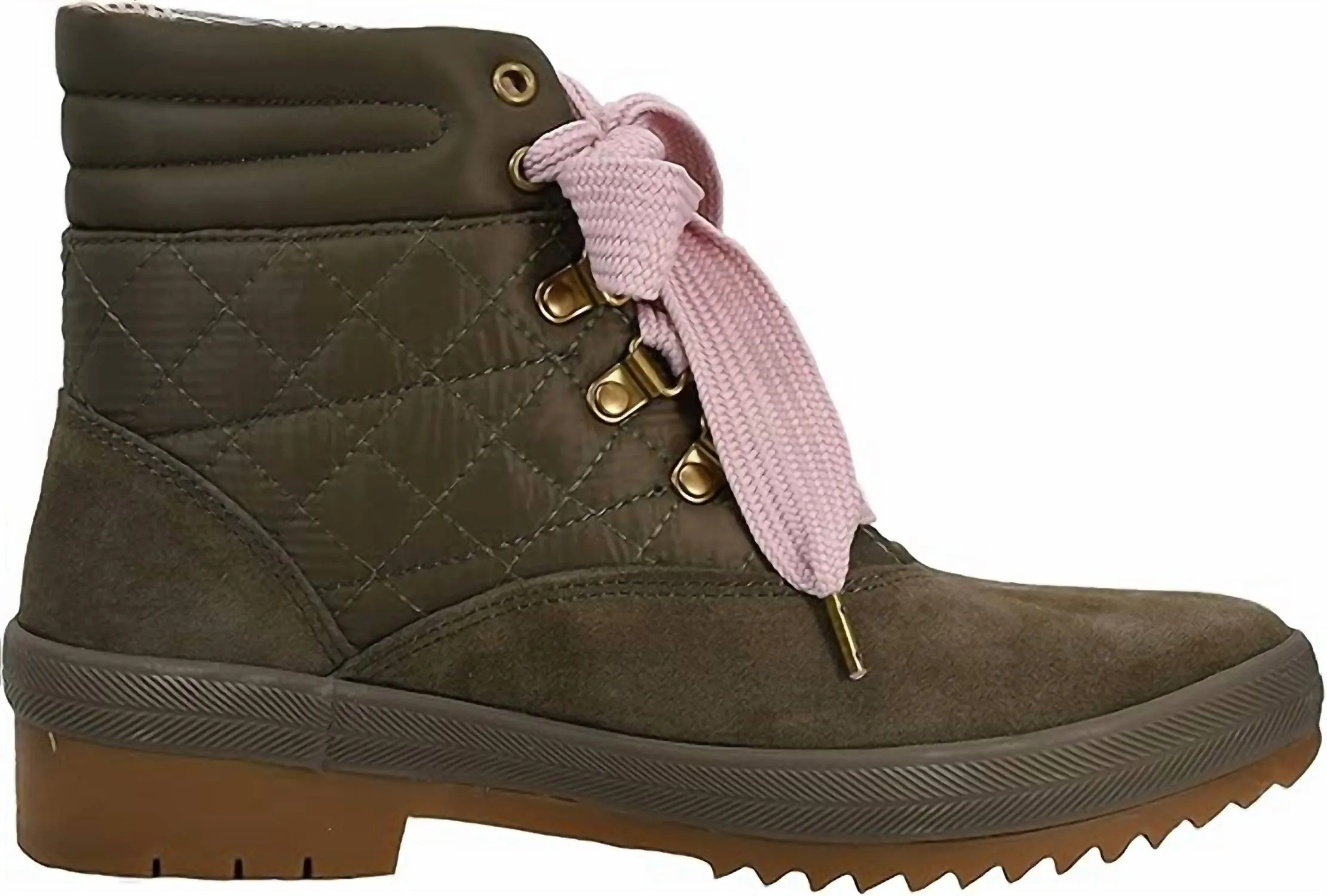Women's Camp Boot In Suede/ Nylon Olive