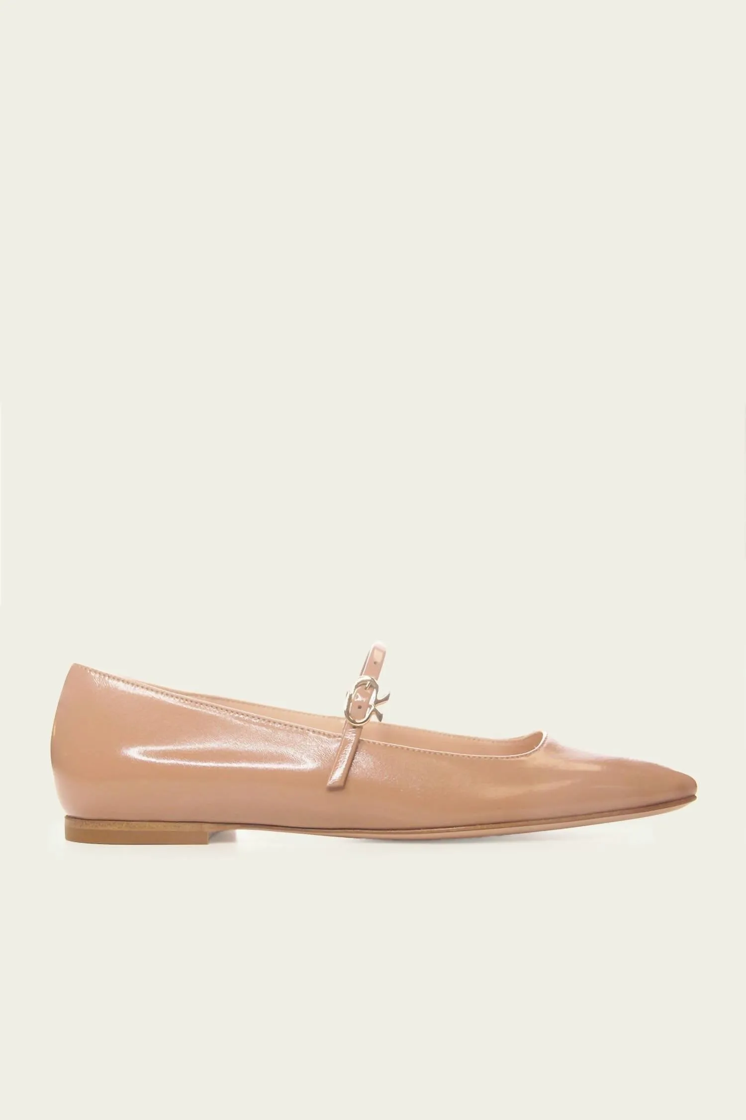 Women's Christina Patent Leather Ballerina Flats In Praline