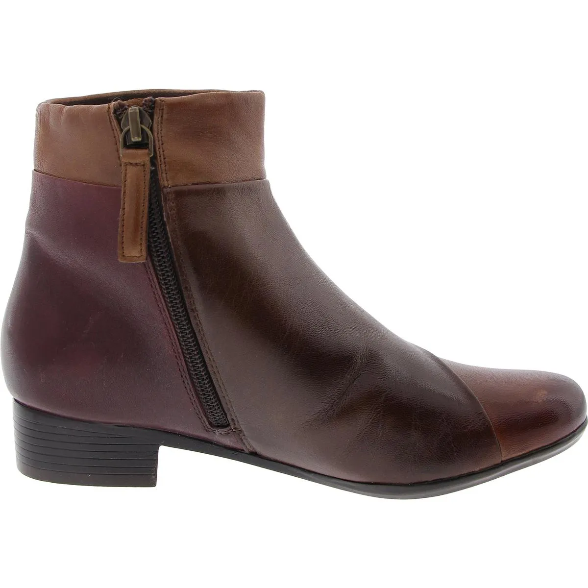 Womens Colorblock Ankle Boots