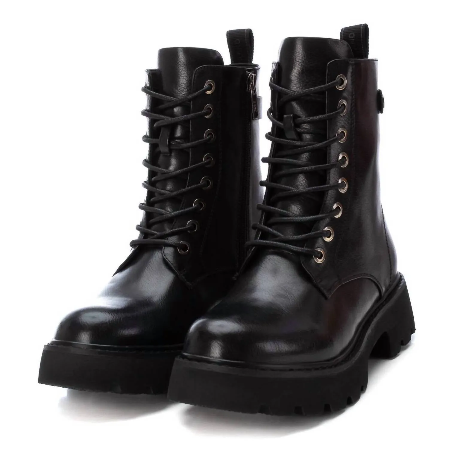 Women's Combat Booties In Black