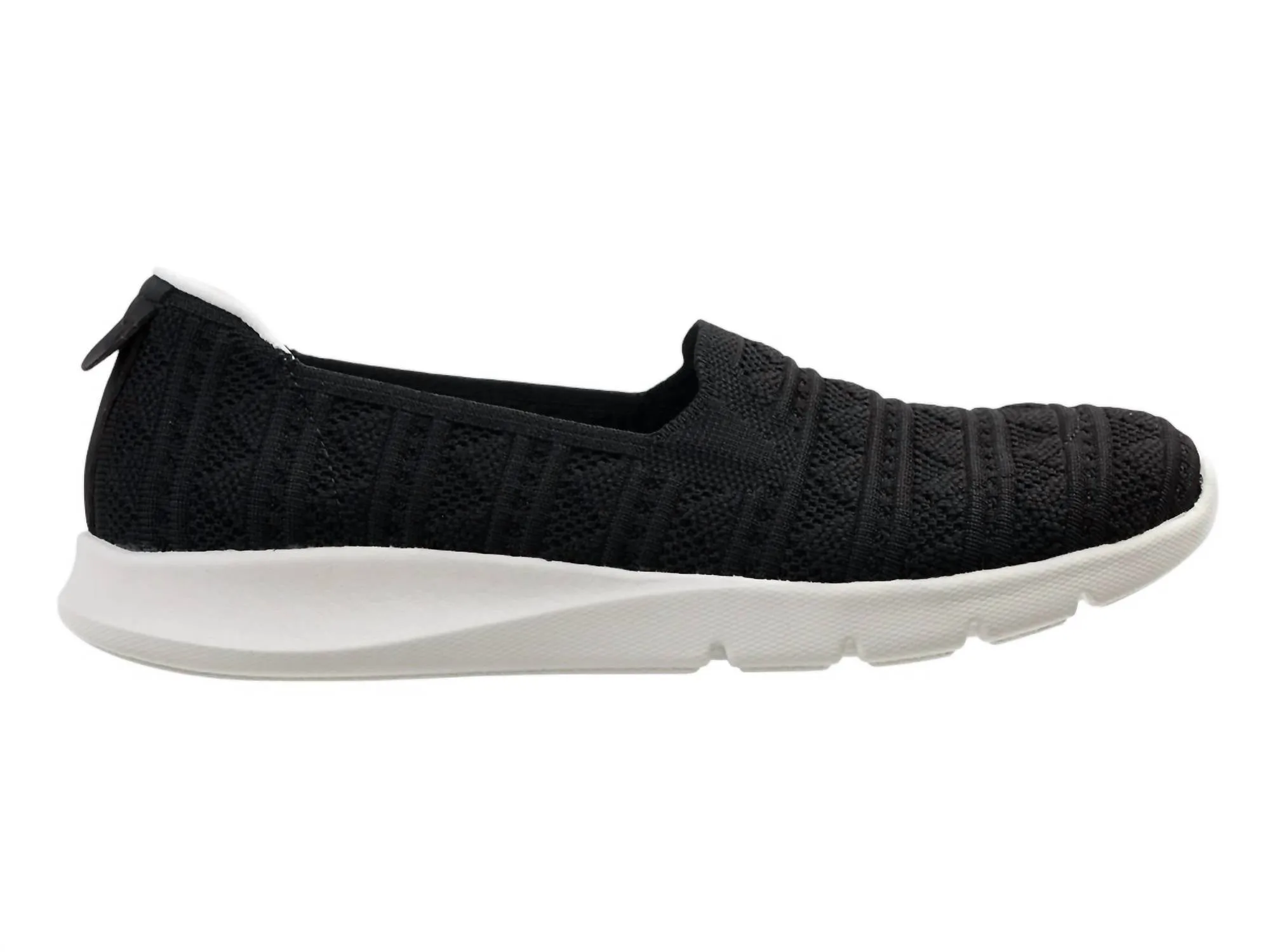 Women's Comfort Stretch Crochet Shoes In Black