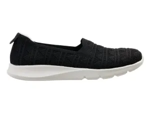 Women's Comfort Stretch Crochet Shoes In Black