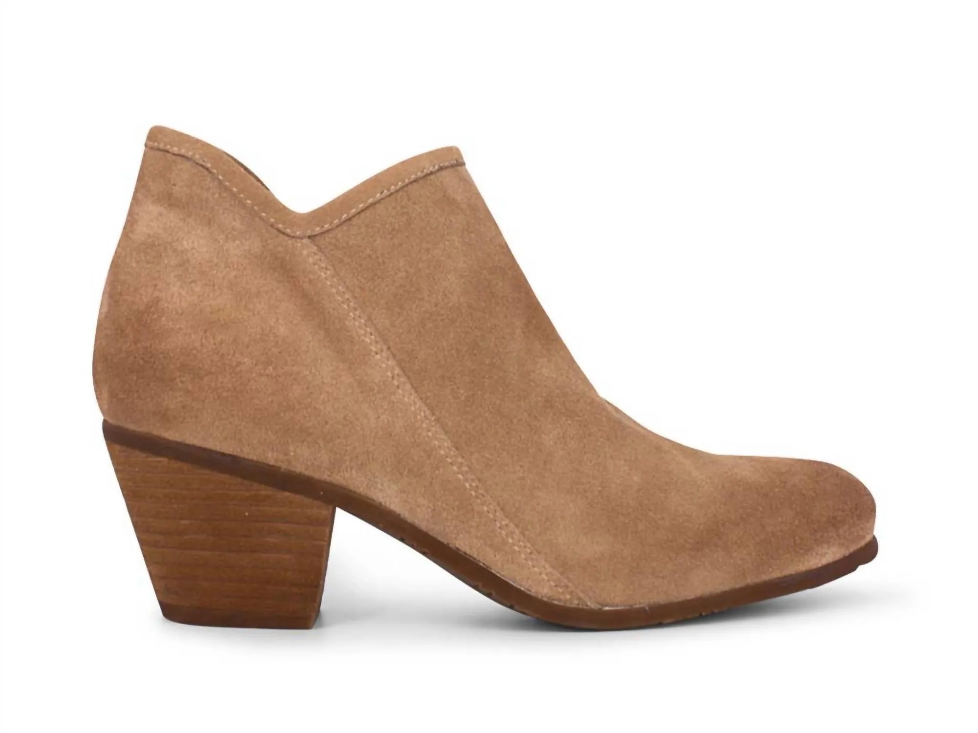 Women's Dalia Heeled Bootie In Latte