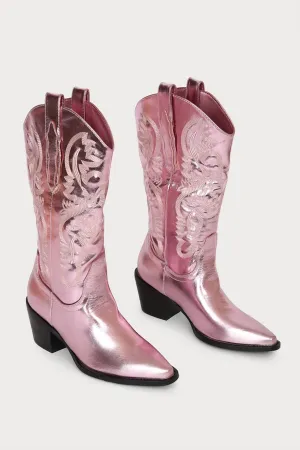 Women's Danilo Boots In Pink Metallic
