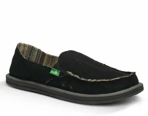Women's Donna Slip On In Black Hemp