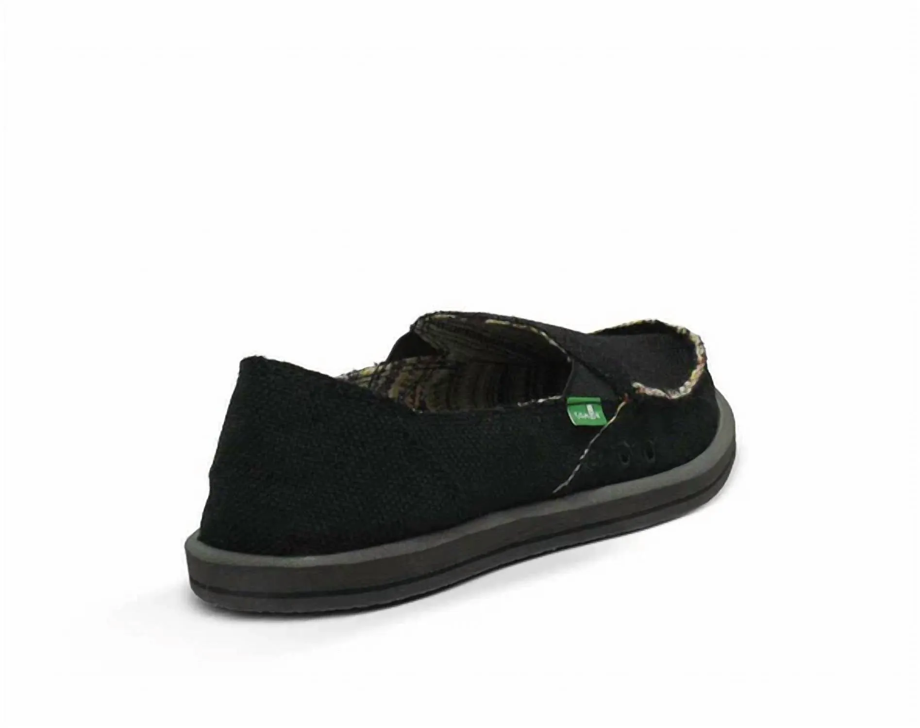 Women's Donna Slip On In Black Hemp