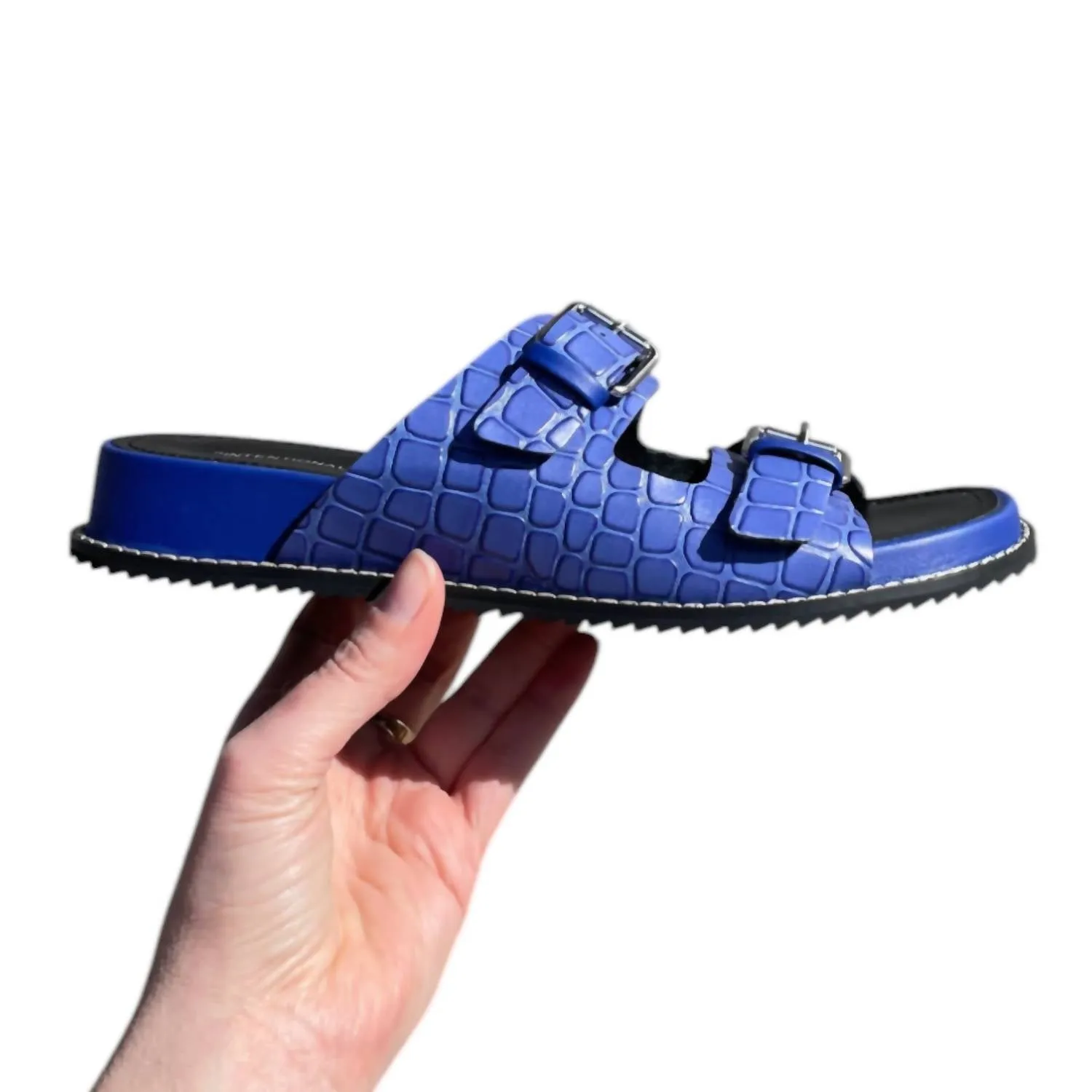 Women's Dot Sandals In Cobalt