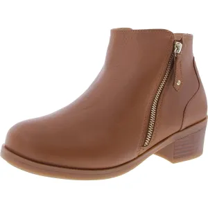 Womens Double Zipper Ankle Boots