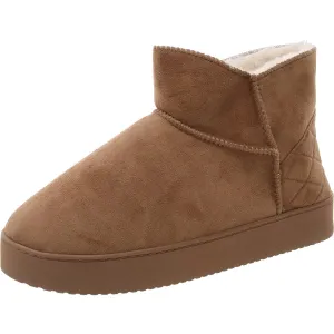 Womens Faux Fur Lined Faux Suede Winter & Snow Boots