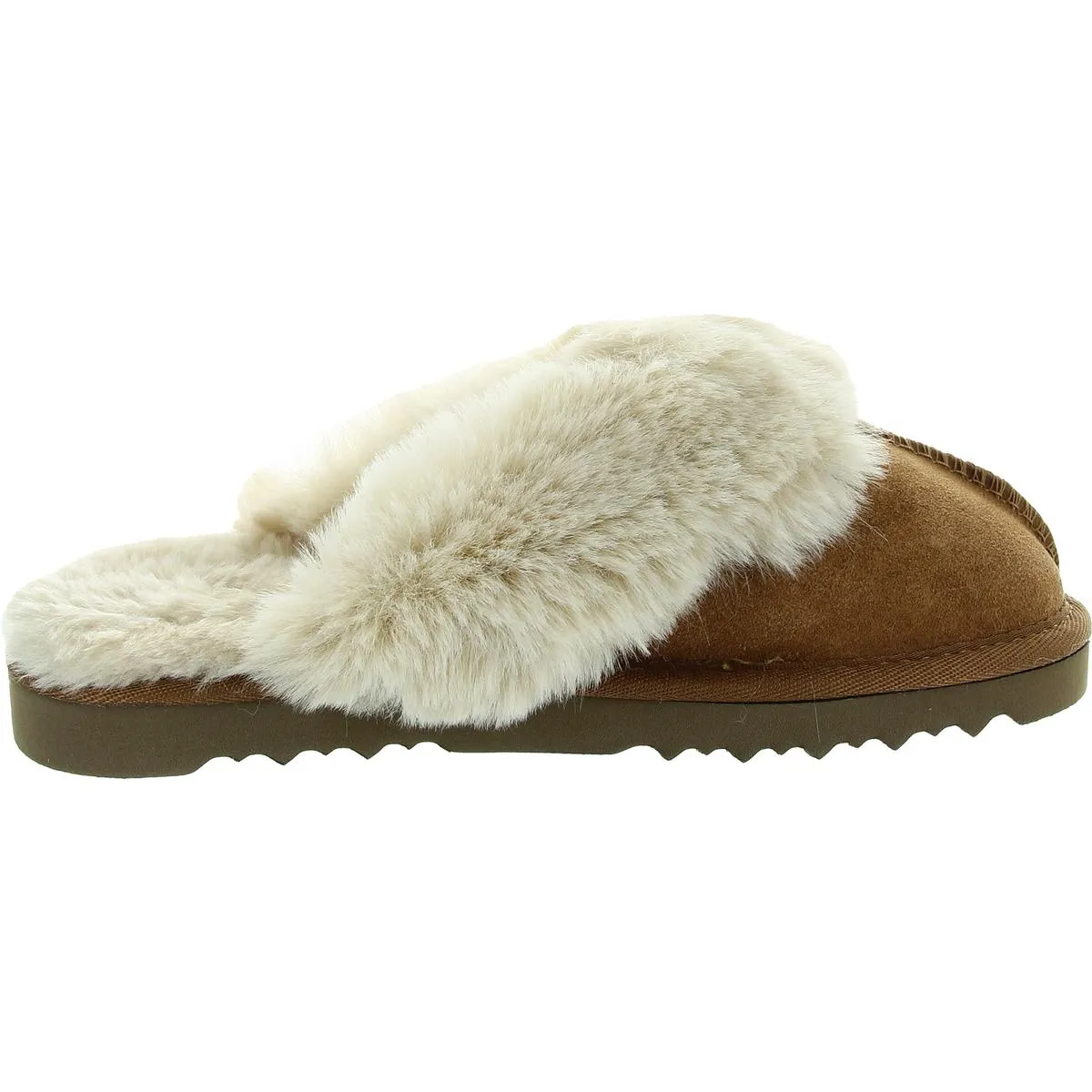 Womens Faux Fur Slide Slippers