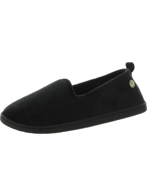 Womens Faux Fur Slip On Loafer Slippers