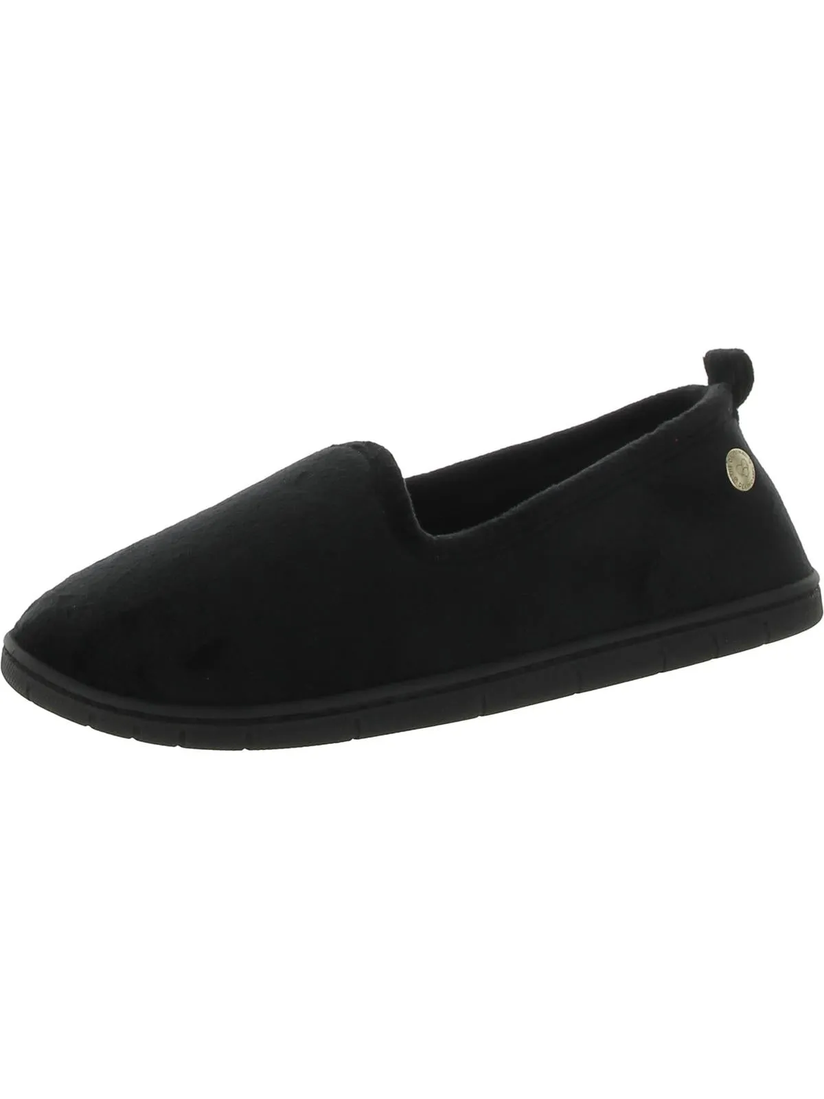 Womens Faux Fur Slip On Loafer Slippers