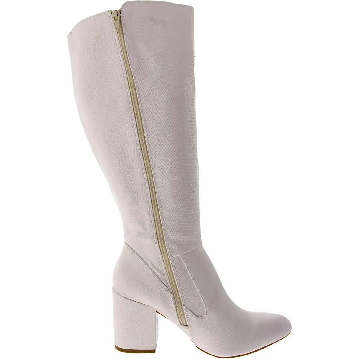 Womens Faux Leather Extra Wide Calf Knee-High Boots