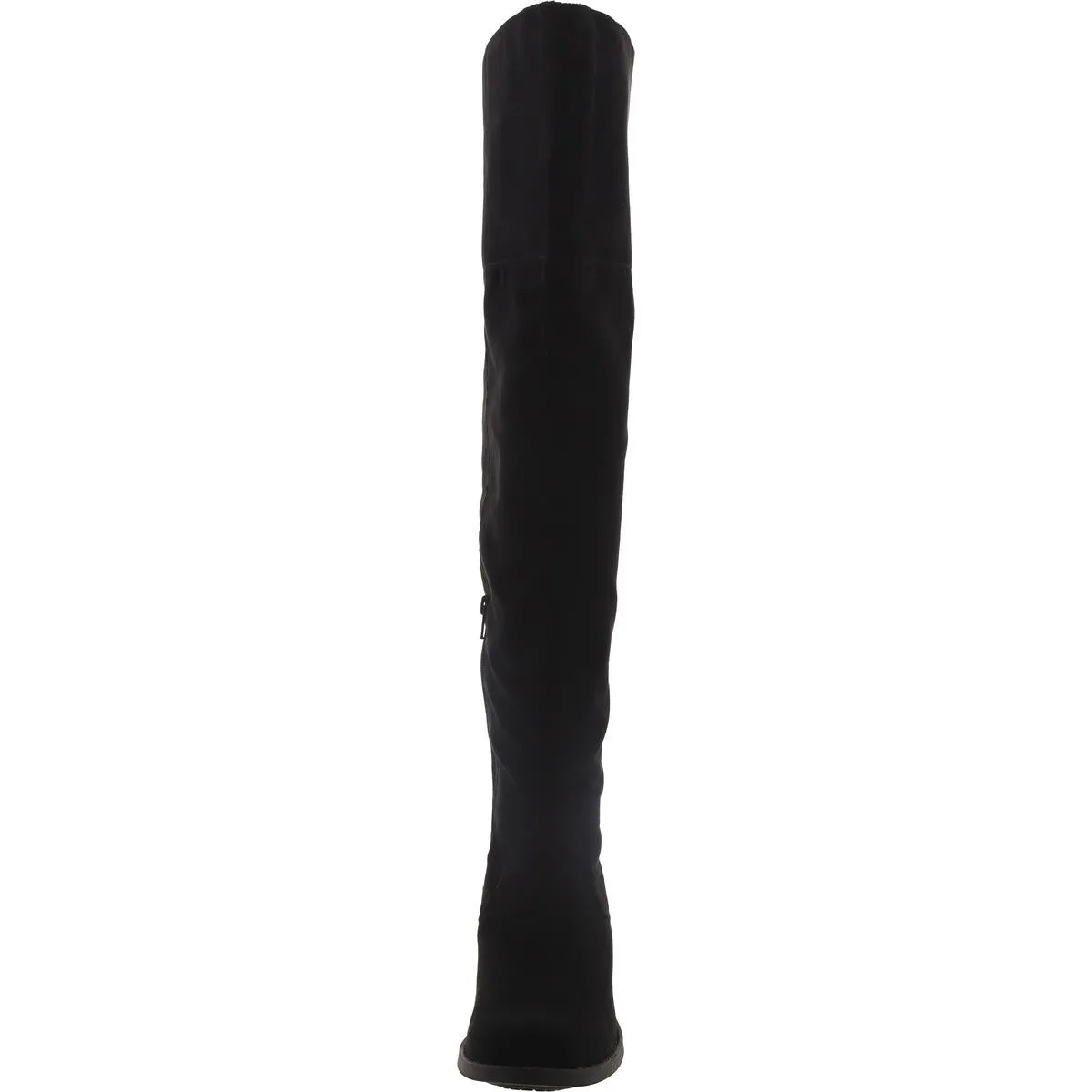 Womens Faux Suede Almond toe Thigh-High Boots