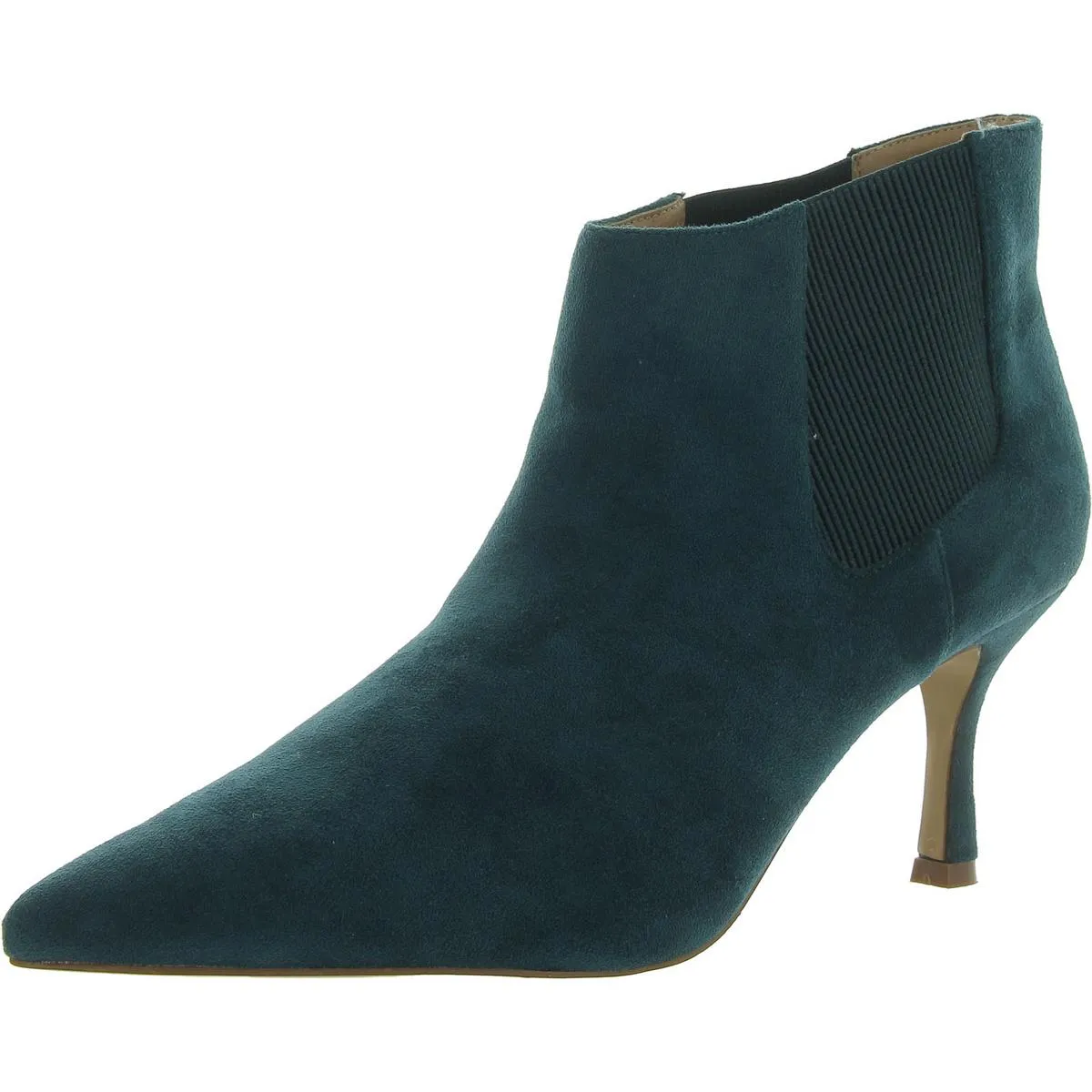 Womens Faux Suede Ankle Chelsea Boots