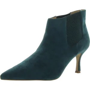 Womens Faux Suede Ankle Chelsea Boots