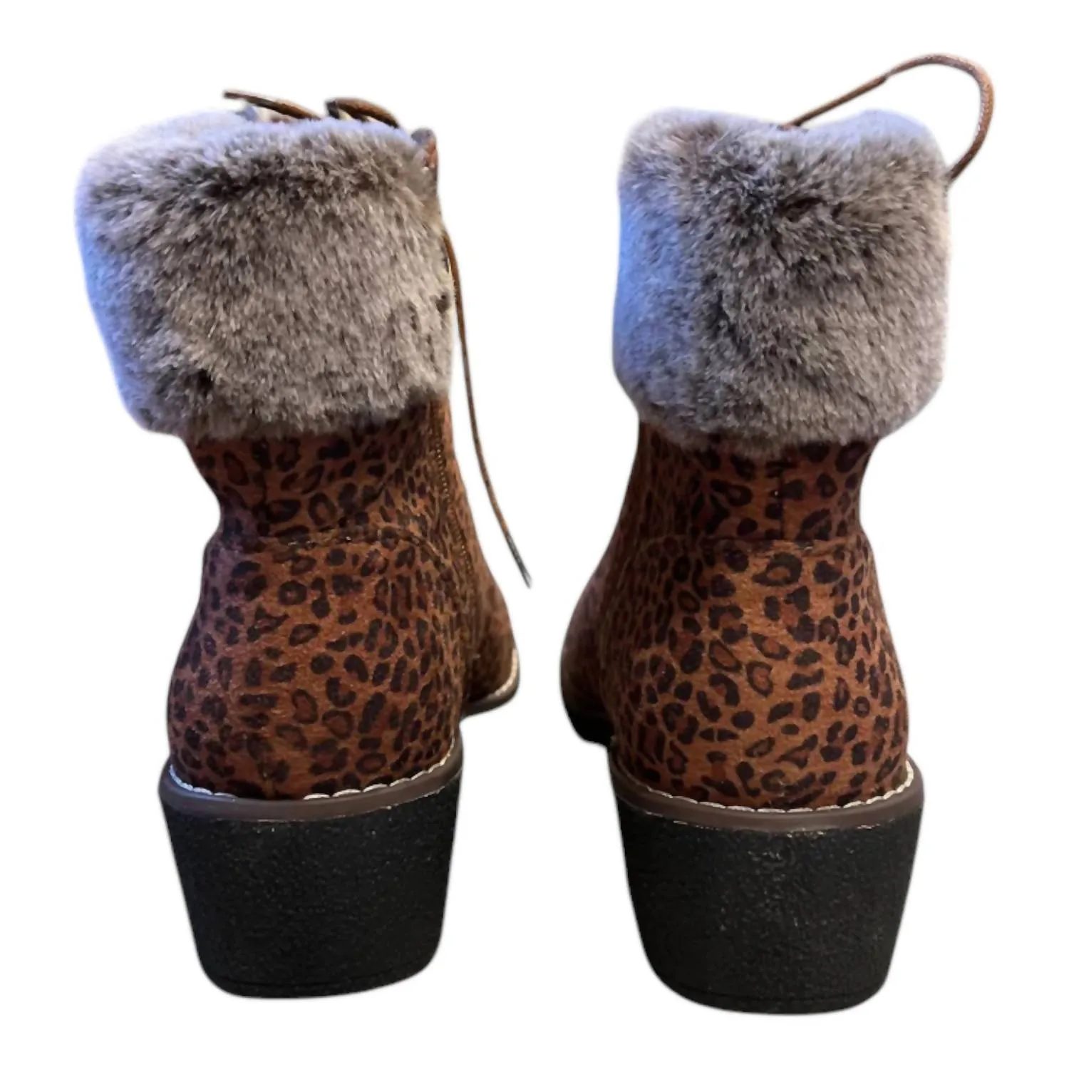 Women's Fierce Stride Boots In Brown Leopard