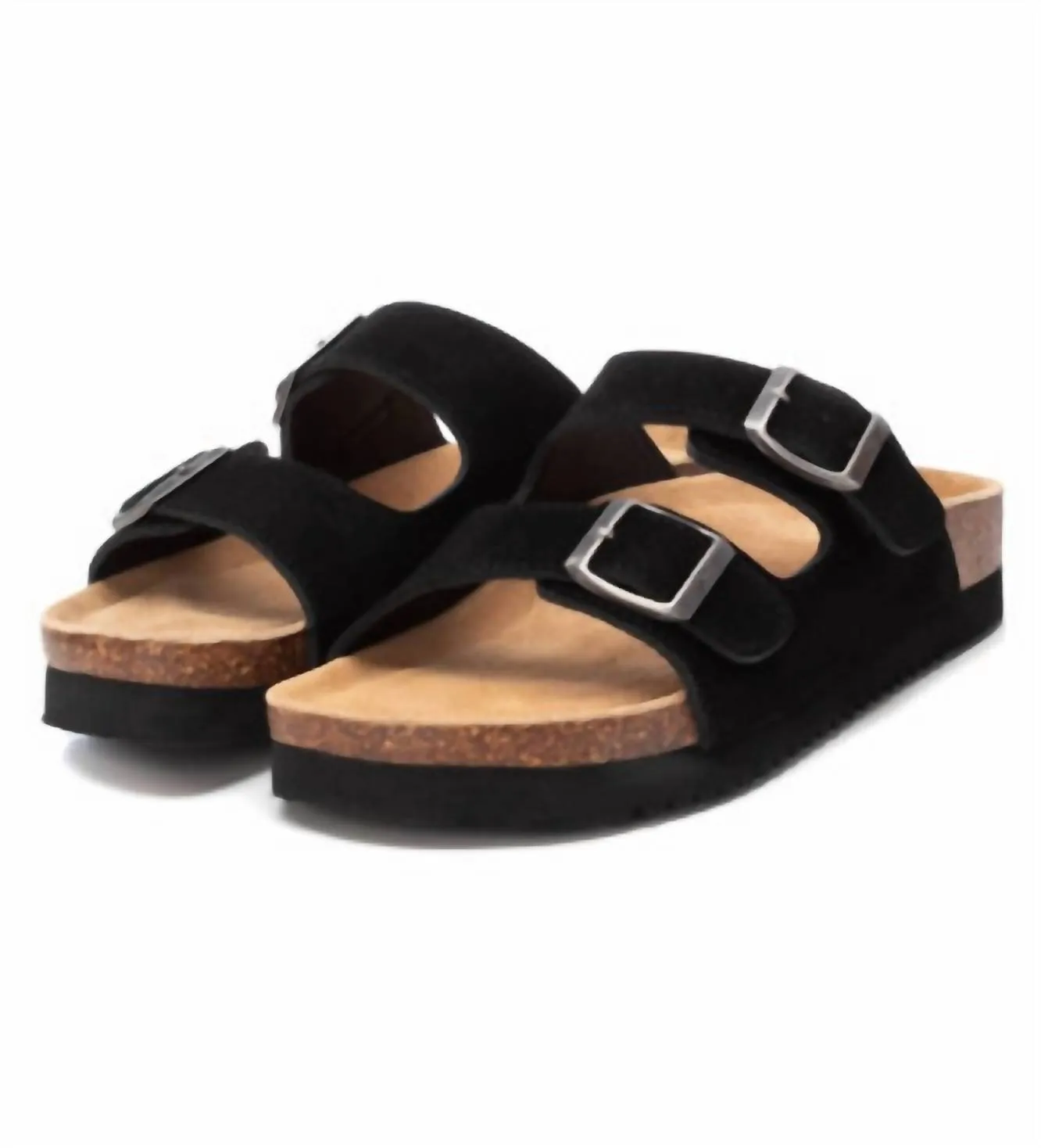 Women's Flat Sandals In Black
