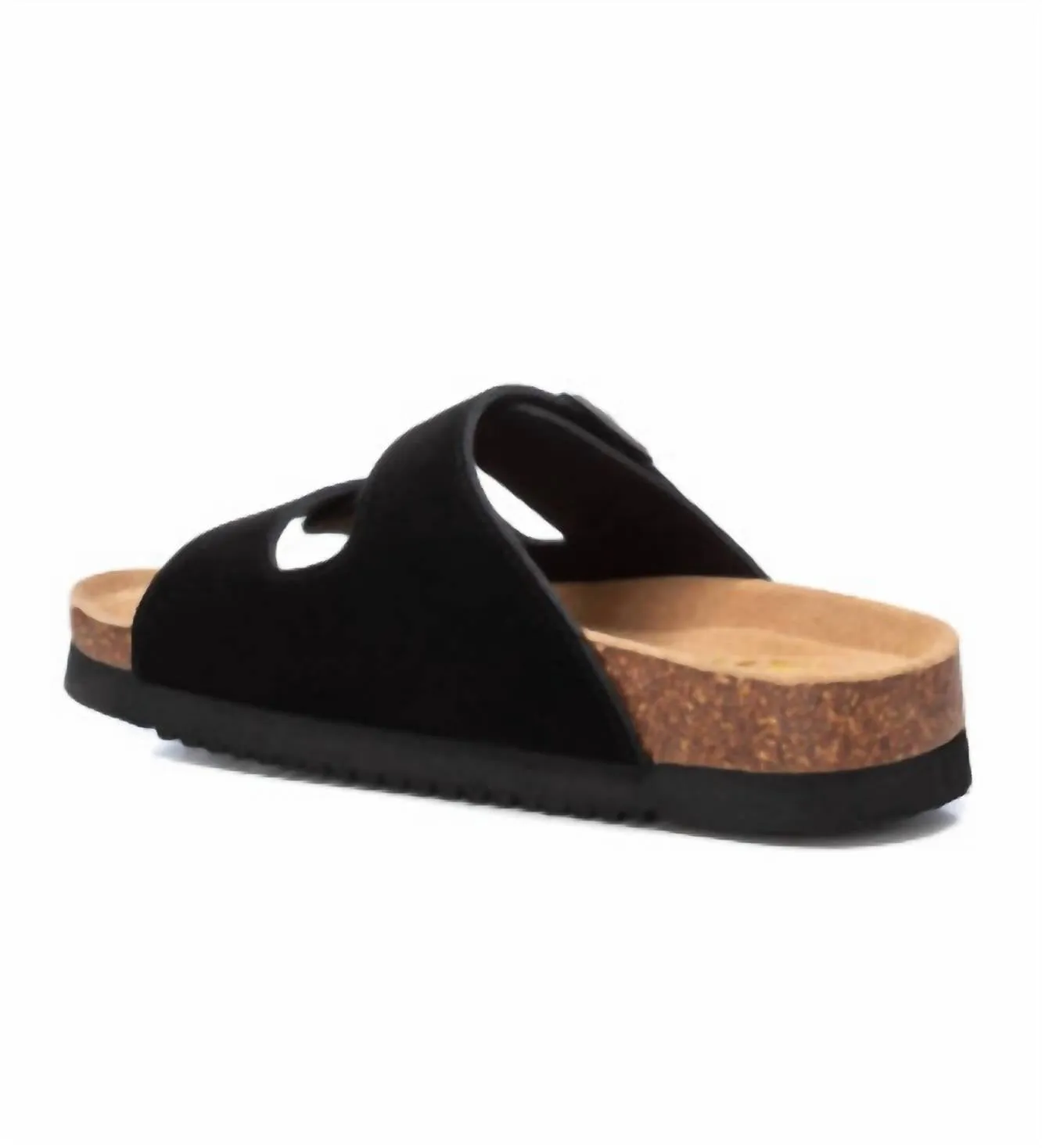 Women's Flat Sandals In Black