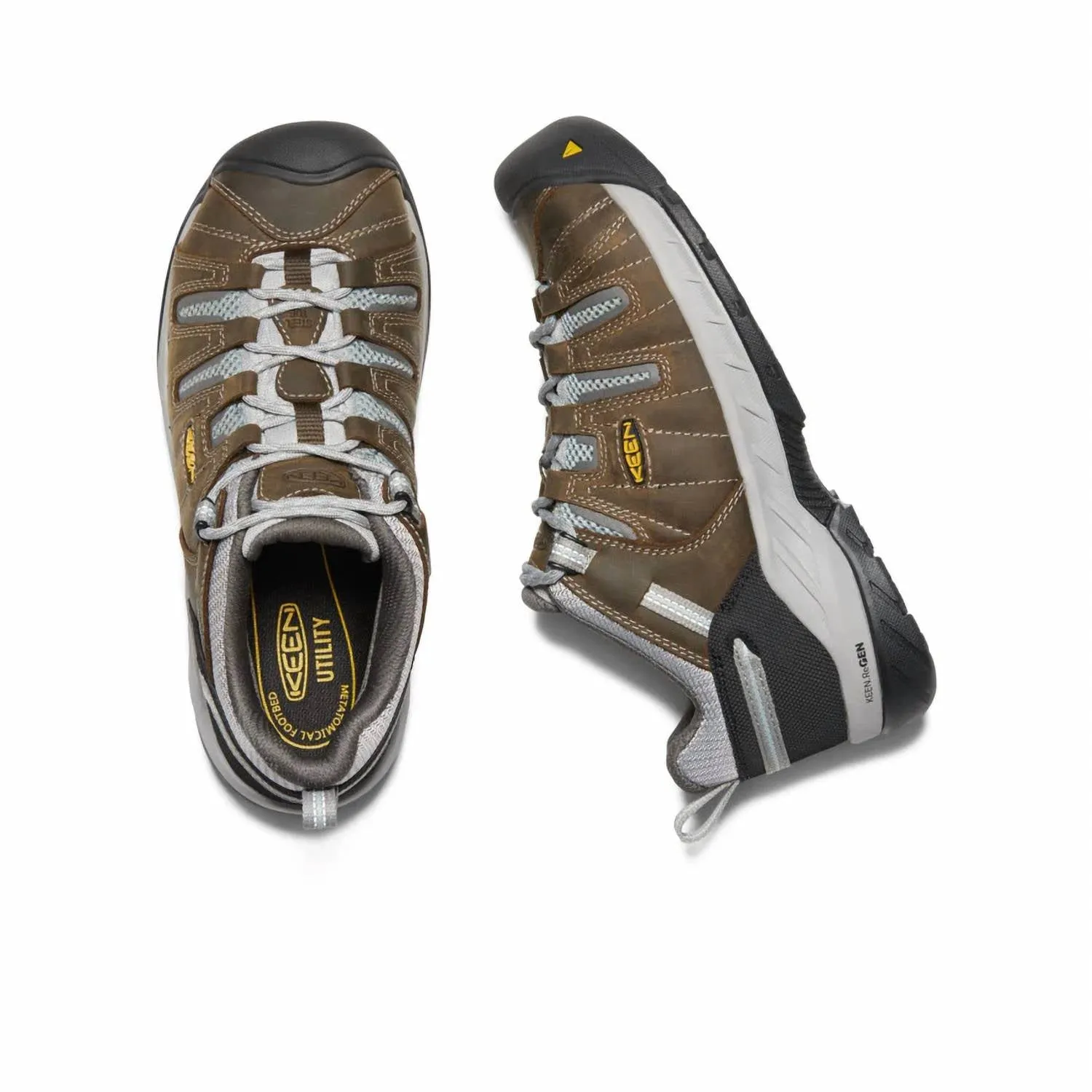Women's Flint Ii Low Steel Toe Waterproof Boots - Medium Width In Cascade Brown/surf Spray