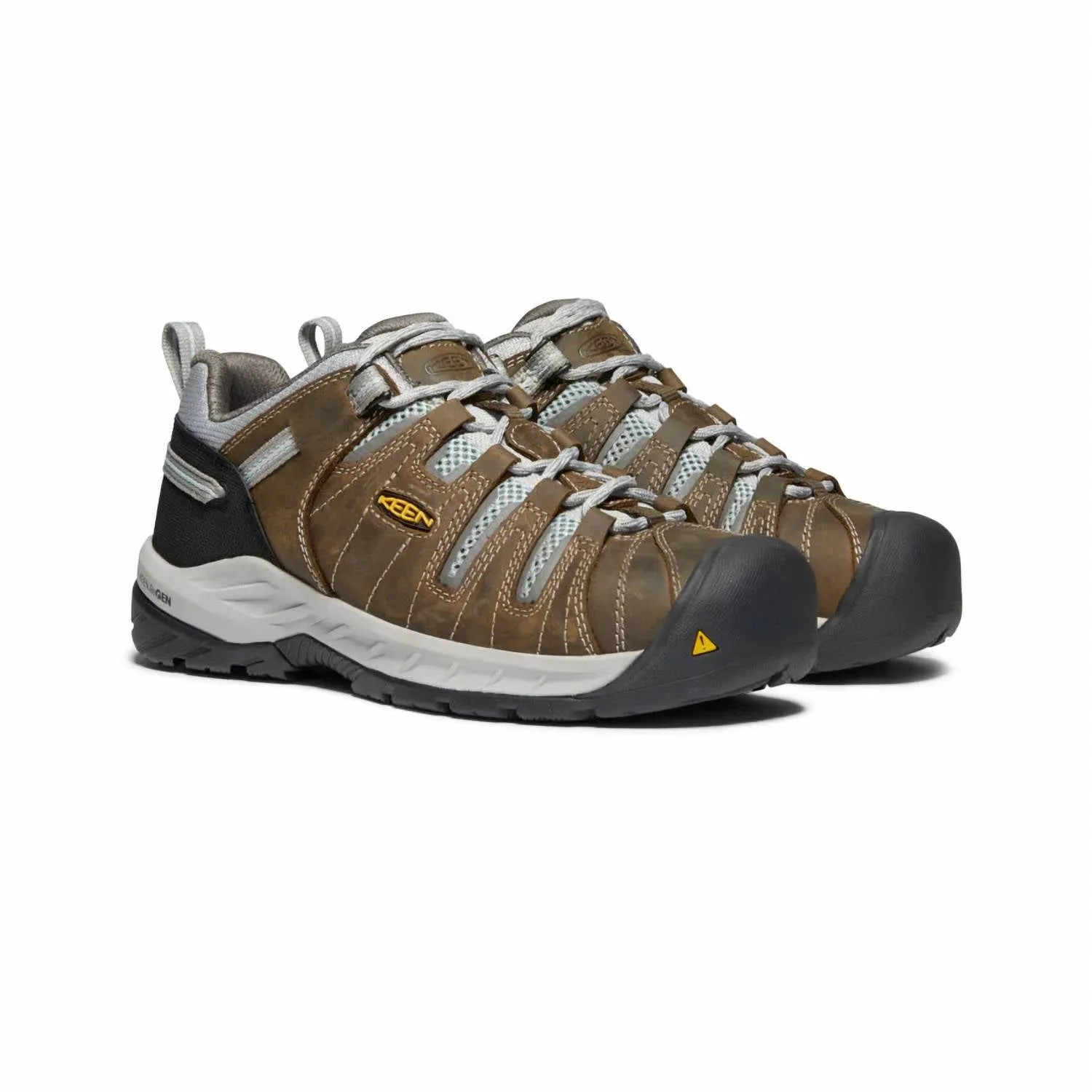 Women's Flint Ii Low Steel Toe Waterproof Boots - Medium Width In Cascade Brown/surf Spray