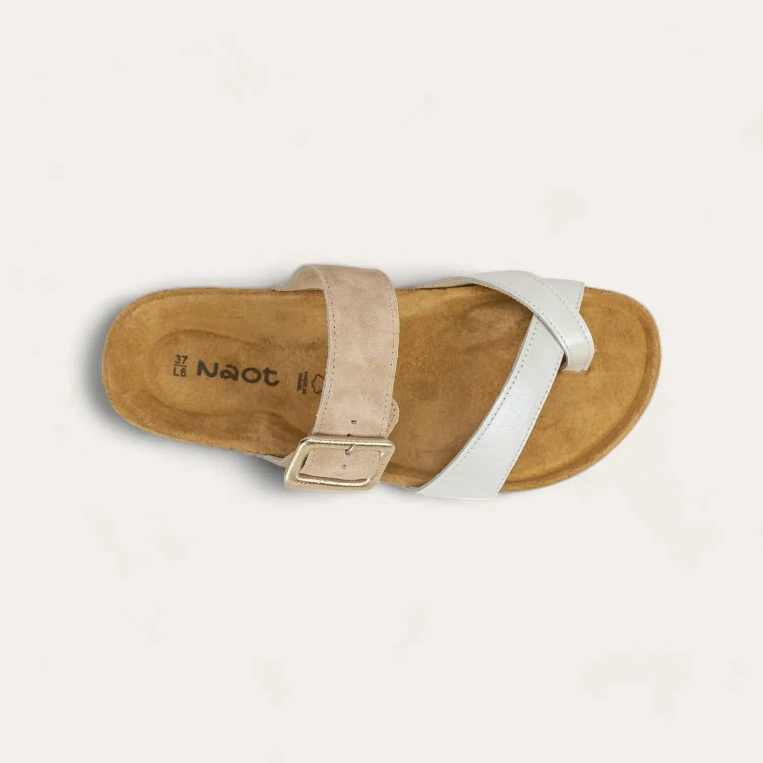 Women's Fresno Sandals In White Pearl/sand Stone