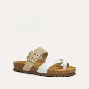 Women's Fresno Sandals In White Pearl/sand Stone