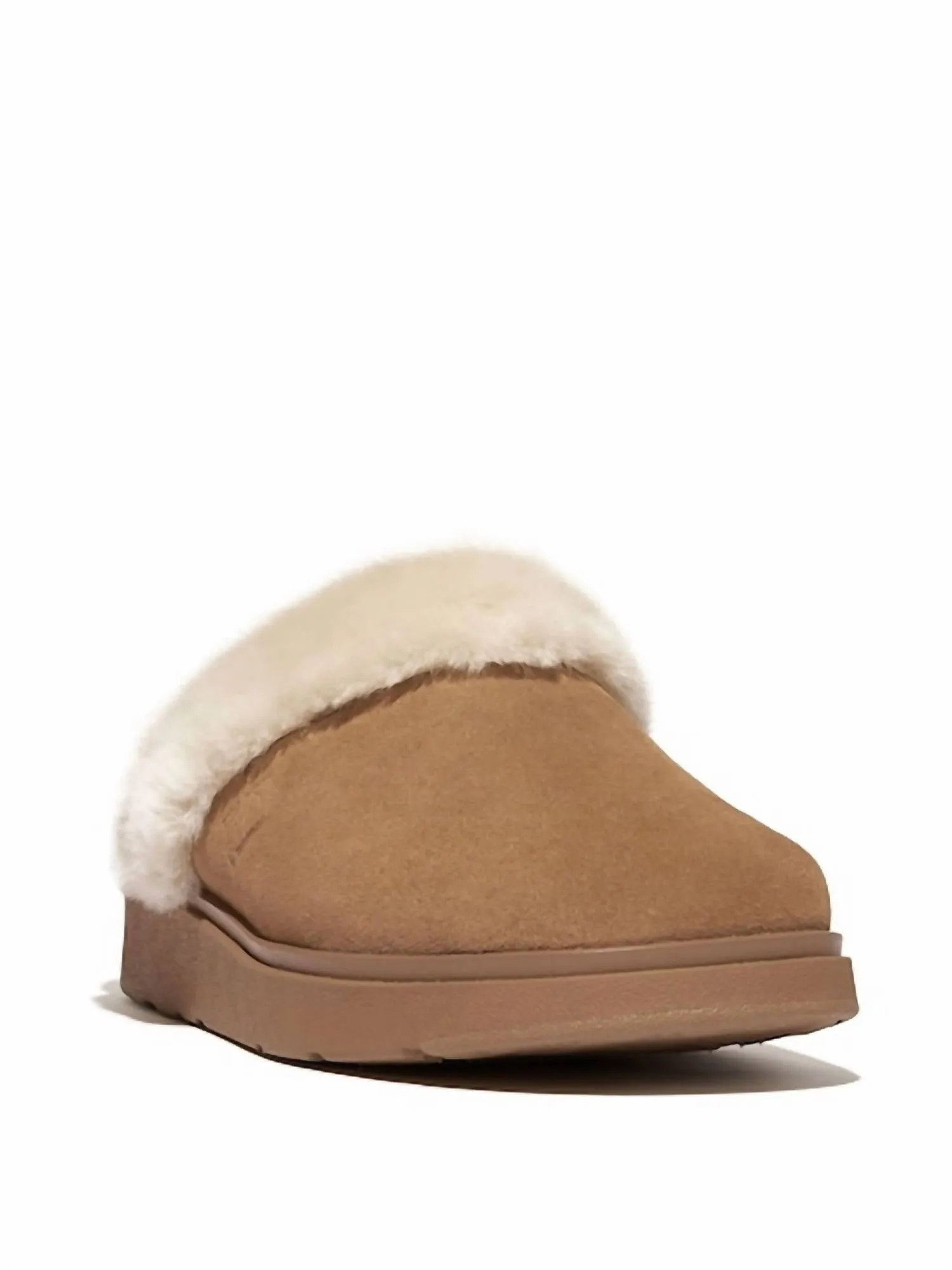 Women's Gen-Ff Shearling Collar Slippers In Desert Tan