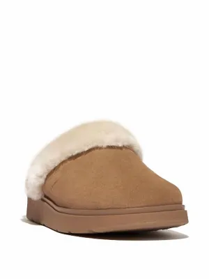Women's Gen-Ff Shearling Collar Slippers In Desert Tan