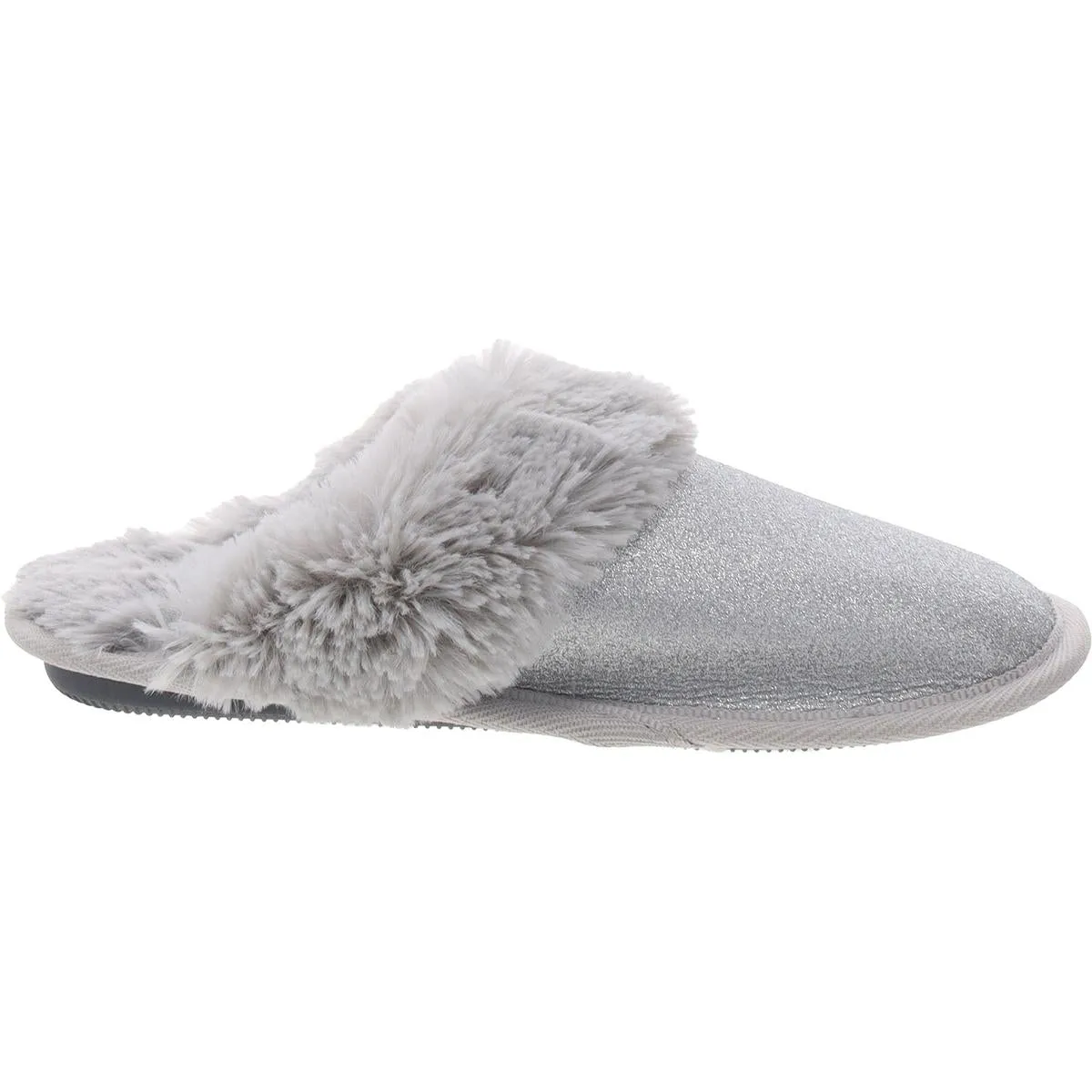 Womens Glitter Metallic Slide Slippers