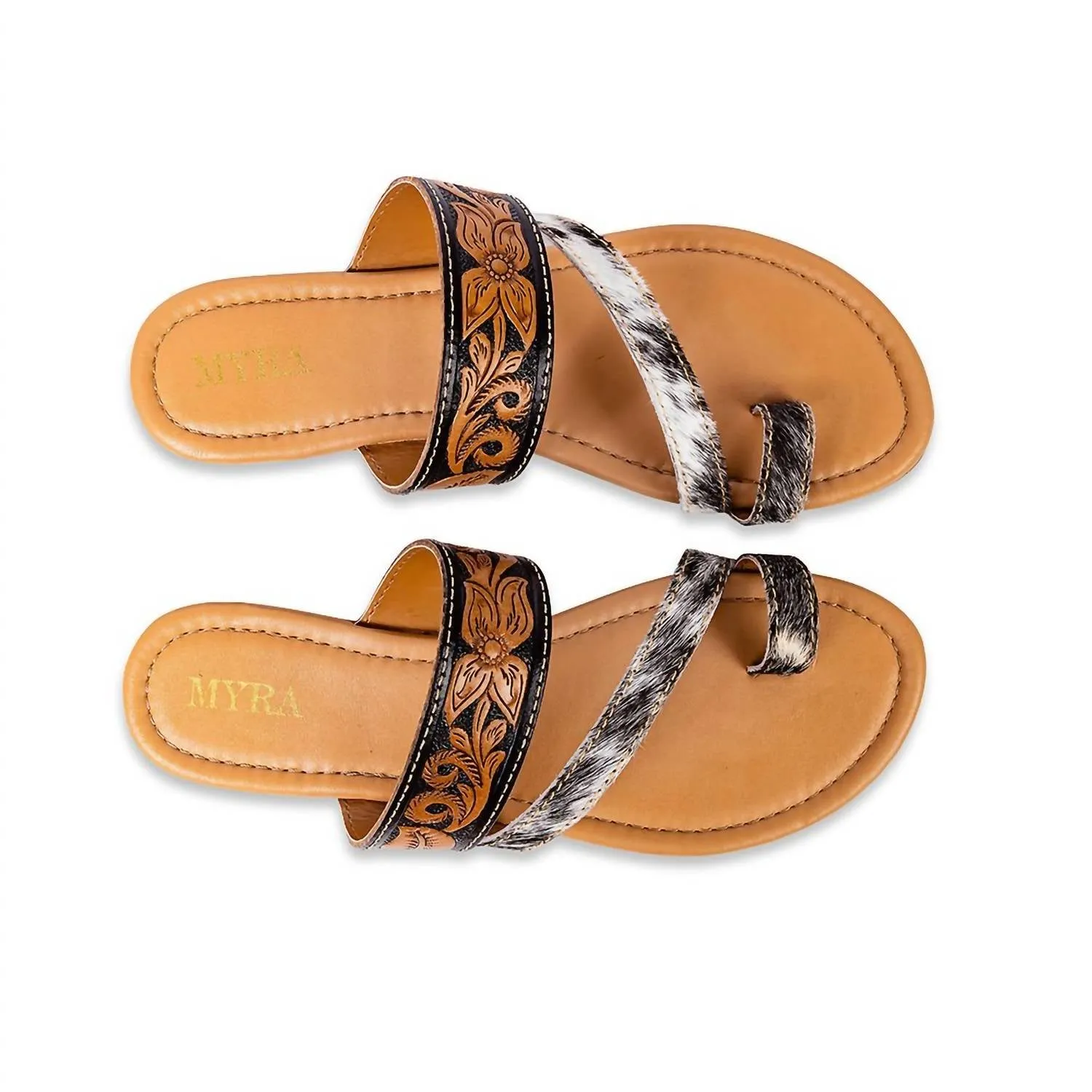 Women's Greta Lee Sandals In Brown/black/white