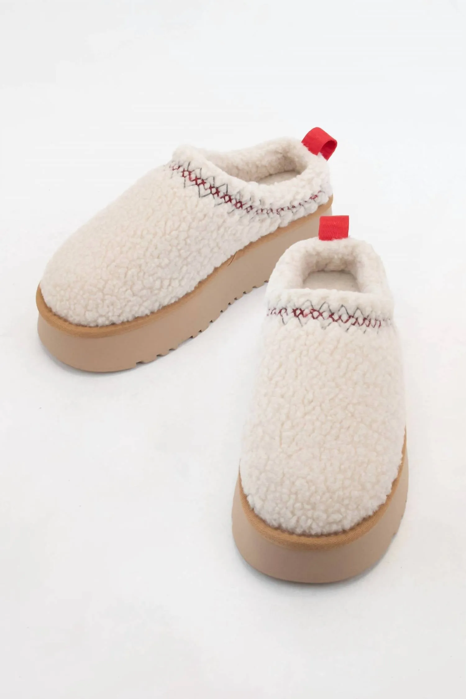 Women's Isaac Platform Sherpa Slipper In Off White