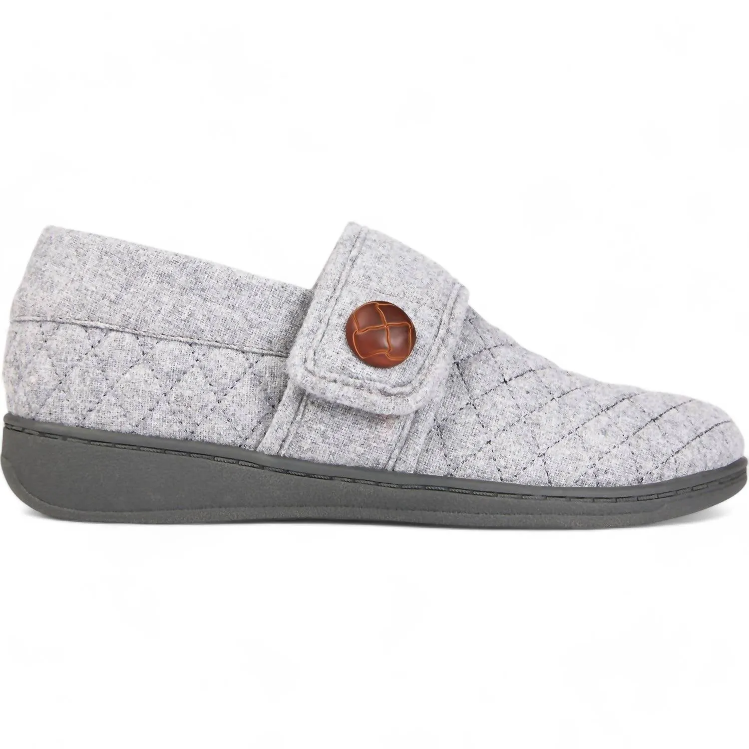 Women's Jackie Flannel Slipper In Grey