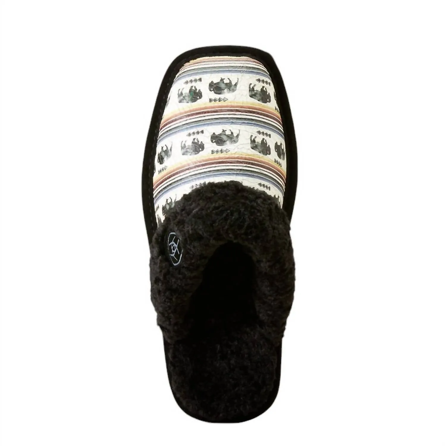 Women's Jackie Square Toe Slippers In Buffalo Print