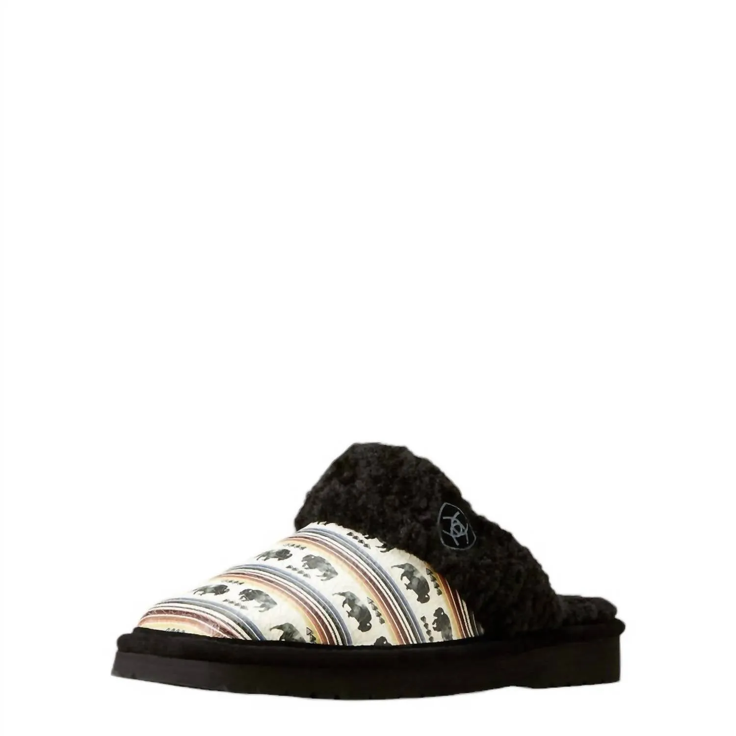 Women's Jackie Square Toe Slippers In Buffalo Print