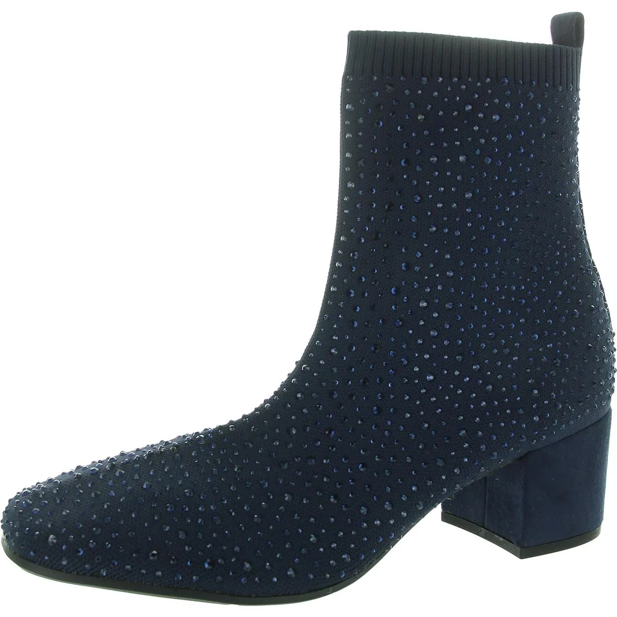 Womens Jeweled Man Made Mid-Calf Boots