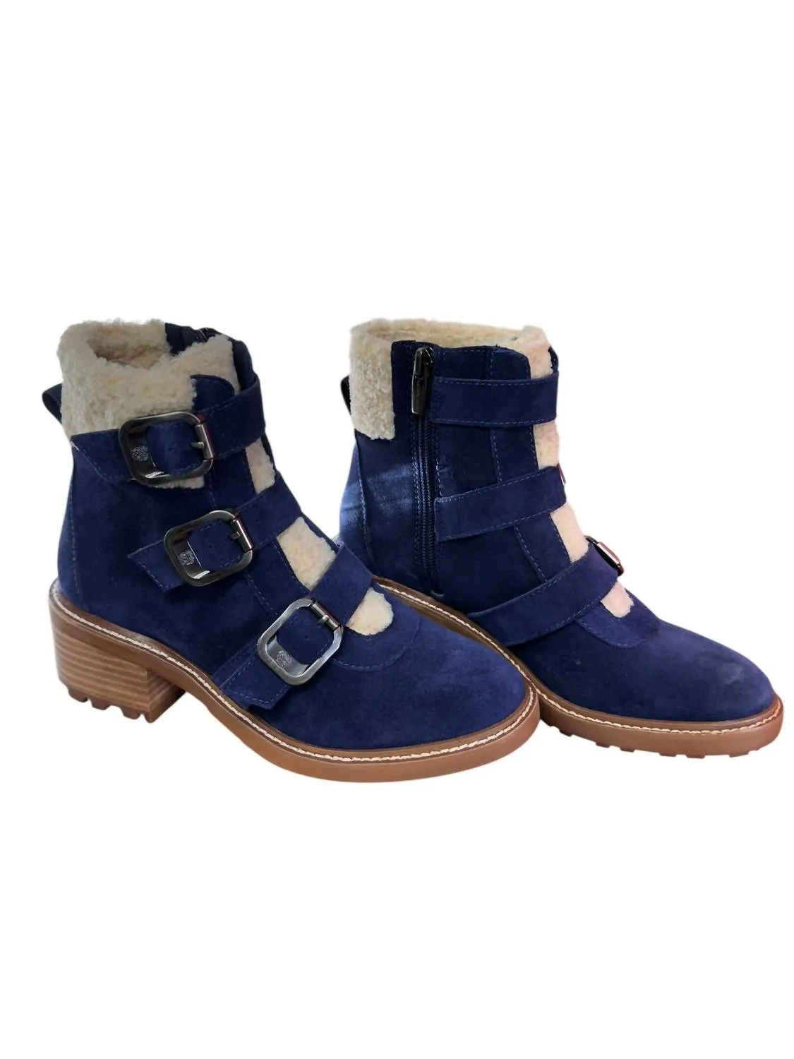 Women's Klerica Leather Boots In Navy