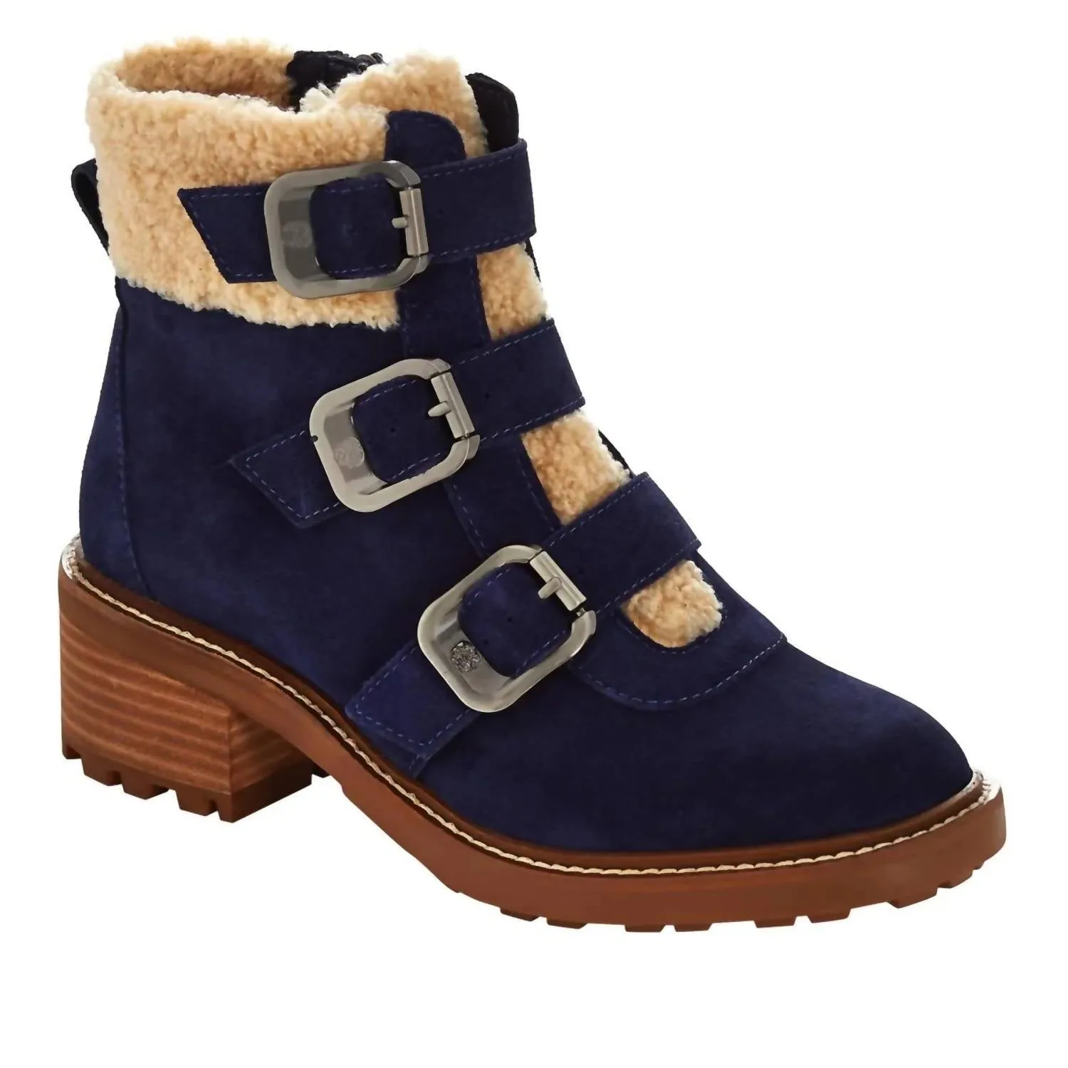 Women's Klerica Leather Boots In Navy