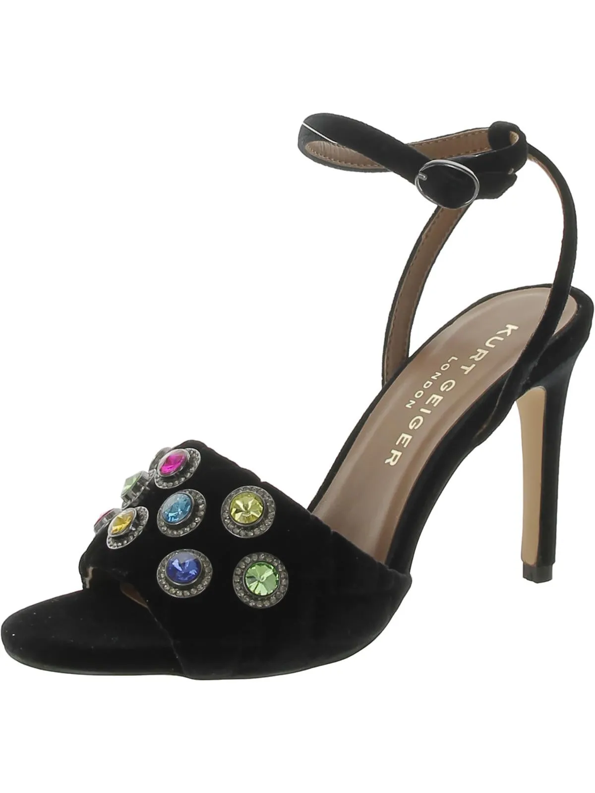 Womens Leather Block Heel Heels