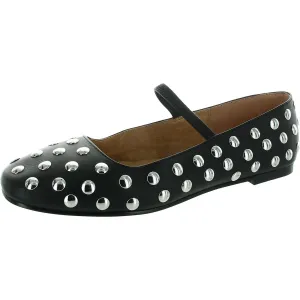 Womens Leather Flat Mary Janes
