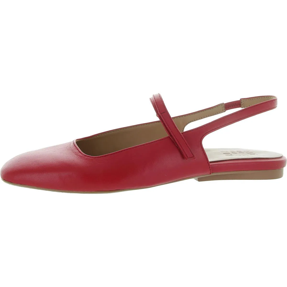 Womens Leather Slip On Slingbacks