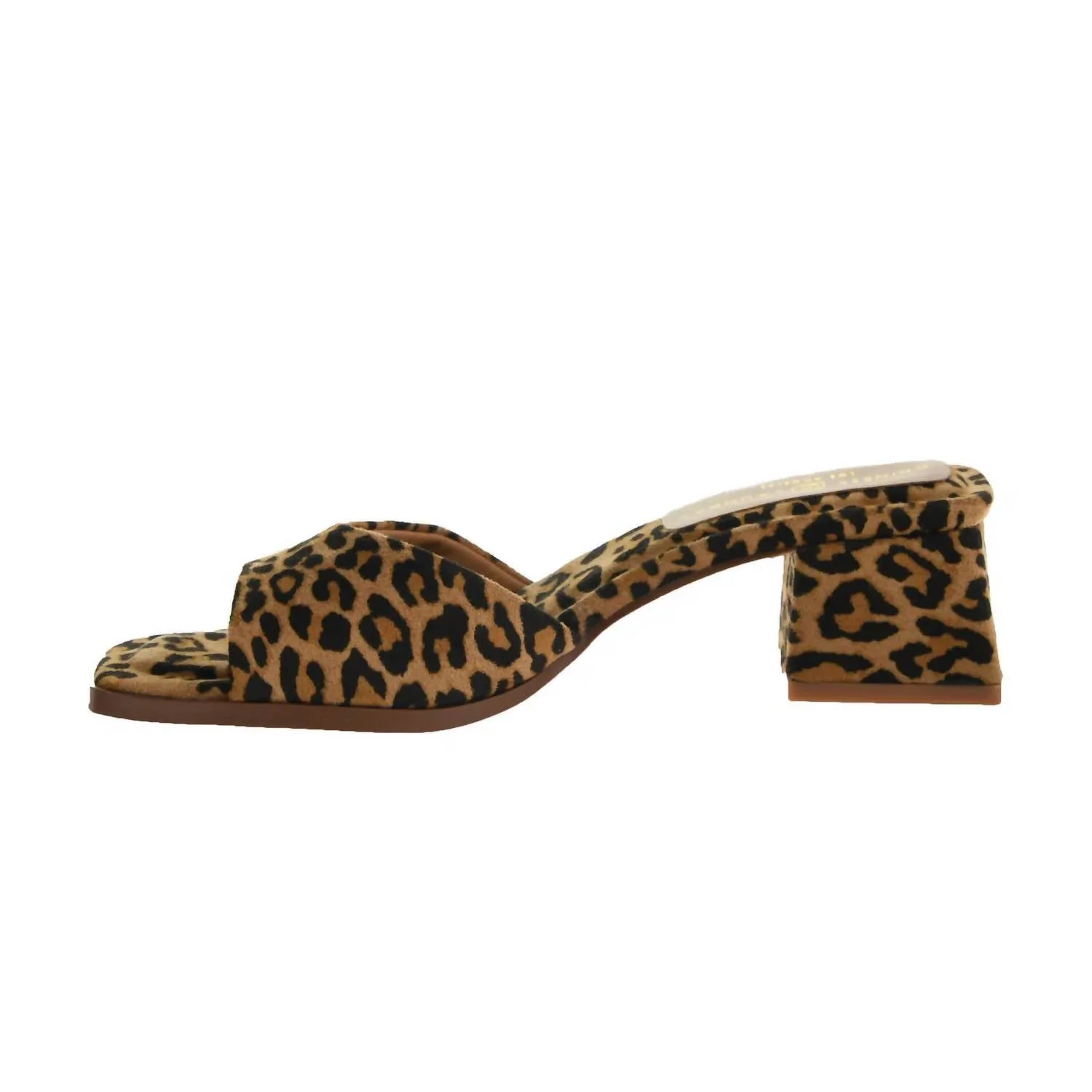 Women's Liinda Leopard Slide Sandal In Brown