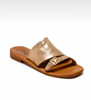 Women's Mila Flat Sandal In Rose Gold