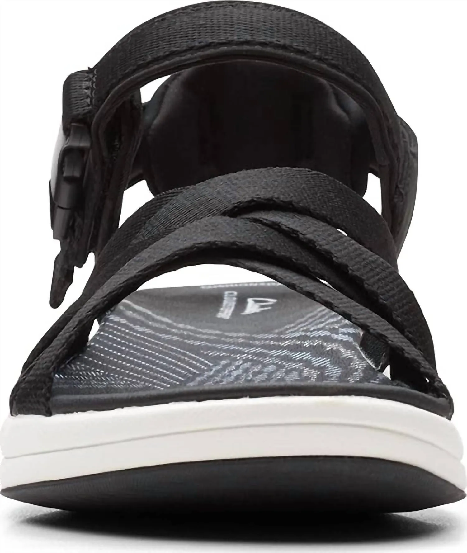Women's Mira Tide Flat Sandal In Black Textile