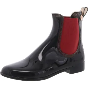 Womens Mixed Media Rubber Chelsea Boots