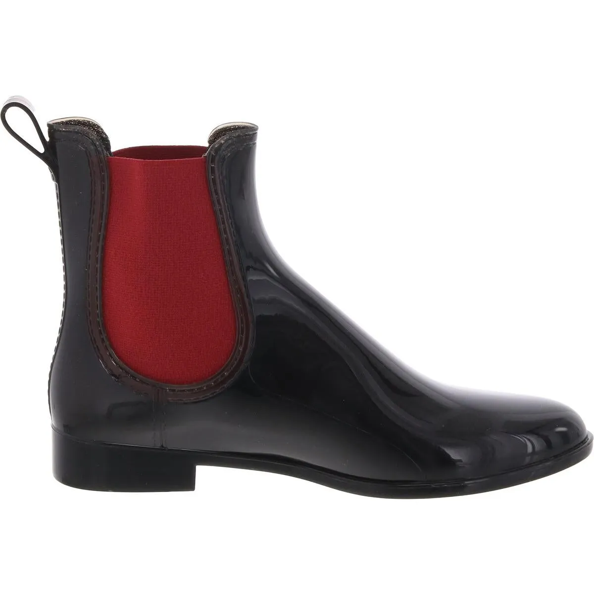 Womens Mixed Media Rubber Chelsea Boots