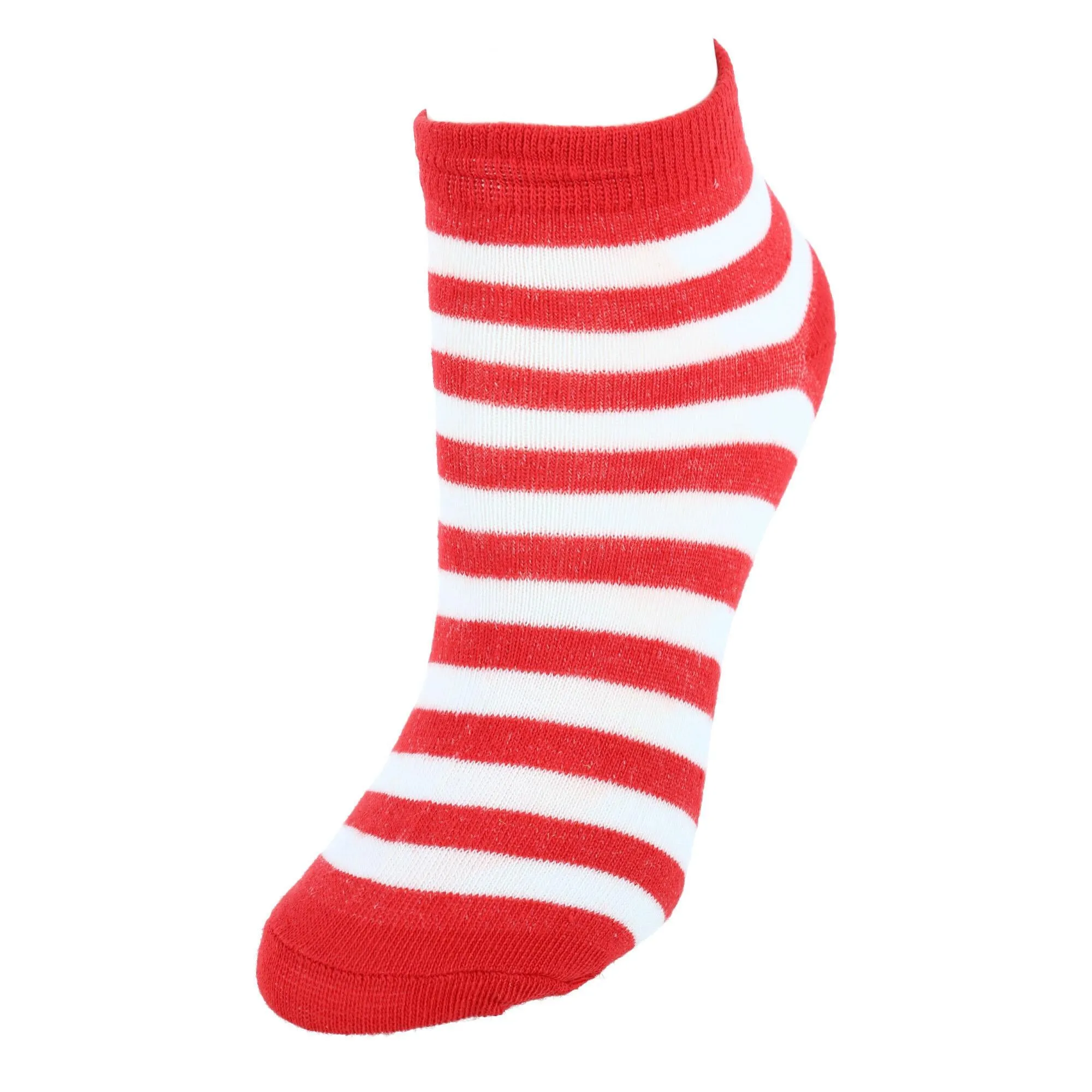 Women's Multi-Color Striped Low Cut Socks (6 Pack)