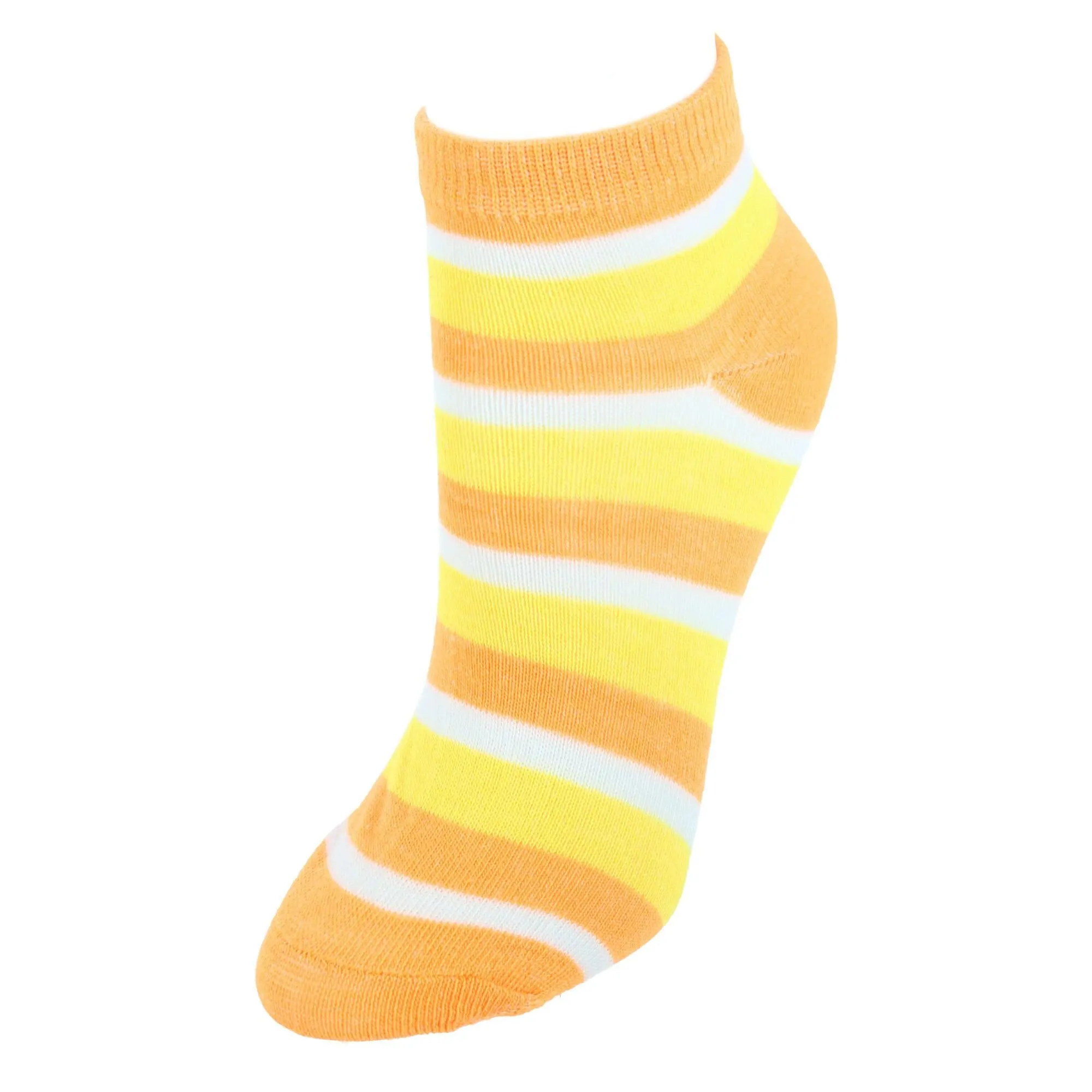 Women's Multi-Color Striped Low Cut Socks (6 Pack)